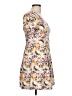 Assorted Brands Print Yellow Casual Dress Size L (estimated) - photo 4