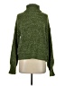 Shein 100% Acrylic Tweed Green Turtleneck Sweater Size S - photo 1