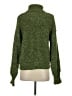 Shein 100% Acrylic Tweed Green Turtleneck Sweater Size S - photo 2