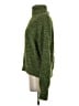 Shein 100% Acrylic Tweed Green Turtleneck Sweater Size S - photo 5