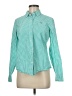 Vineyard Vines 100% Cotton Checkered-gingham Teal Long Sleeve Button-Down Shirt Size 8 - photo 1