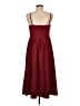 Shein Solid Burgundy Casual Dress Size 6 - photo 2