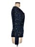 FUZZI Blue Long Sleeve Top Size M - photo 4