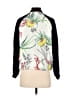 Zara Basic 100% Polyester Tropical White Track Jacket Size XS - photo 2