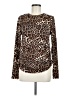 J for Justify Animal Print Brown Long Sleeve Top Size M - photo 1