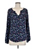 Gap Outlet 100% Polyester Blue Long Sleeve Blouse Size M - photo 1