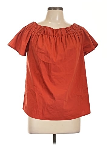 Eva Mendes by New York & Company Short Sleeve Blouse (view 1)