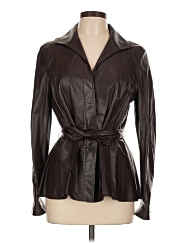 Lafayette 148 New York Leather Jacket (view 1)