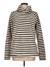 Lands' End Stripes Ivory Turtleneck Sweater Size M - photo 1