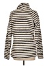 Lands' End Stripes Ivory Turtleneck Sweater Size M - photo 2