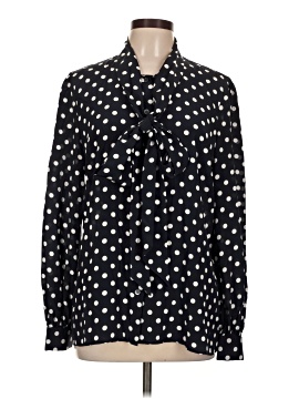 Michael Kors Collection Long Sleeve Silk Top
