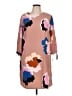 A New Day 100% Polyester Print Brown Casual Dress Size L - photo 1