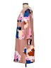 A New Day 100% Polyester Print Brown Casual Dress Size L - photo 5