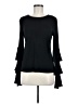 Sugar Lips Black Long Sleeve Top Size M - photo 1