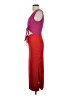Aeom Color Block Burgundy Cocktail Dress Size XS - photo 5