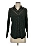 Veronica Beard Polka Dots Black Long Sleeve Silk Top Size 2 - photo 1