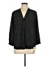Vince Camuto 100% Polyester Polka Dots Black Long Sleeve Blouse Size L - photo 1