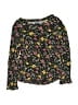 Old Navy 100% Cotton Floral Black Long Sleeve Blouse Size 5T - photo 1
