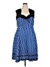 Unbranded Polka Dots Blue Cocktail Dress Size 4X - photo 1