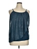 Lane Bryant 100% Polyester Blue Sleeveless Blouse Size 14 - 16 Plus - photo 1