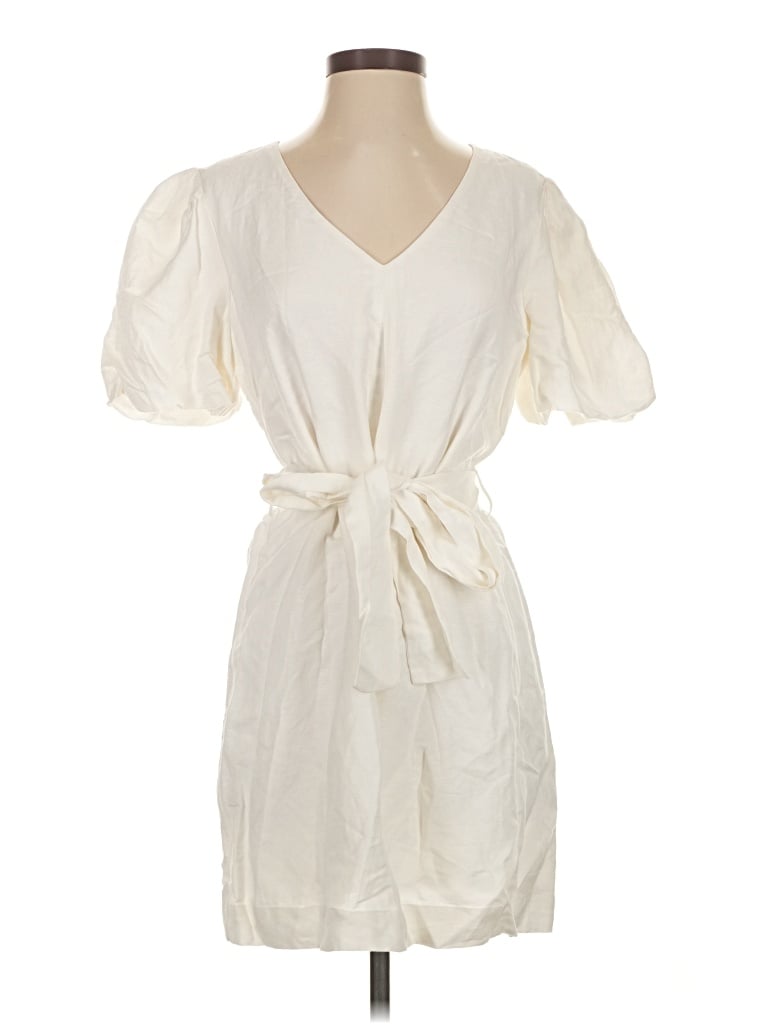 Pre-owned Sugar Lips Casual Dress In White