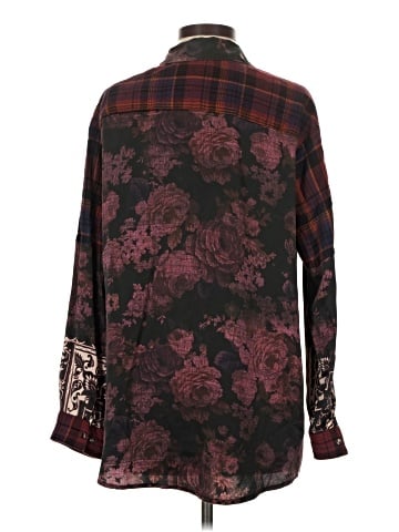 Johnny Was Long Sleeve Silk Top (view 2)