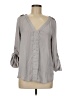 Zara Basic Gray 3/4 Sleeve Blouse Size M - photo 1