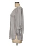Zara Basic Gray 3/4 Sleeve Blouse Size M - photo 5