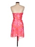 Unbranded 100% Polyester Tie-dye Pink Cocktail Dress Size L - photo 2