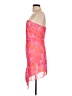 Unbranded 100% Polyester Tie-dye Pink Cocktail Dress Size L - photo 5