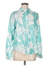 Unbranded Floral Teal Long Sleeve Blouse Size M - photo 1