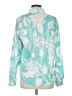 Unbranded Floral Teal Long Sleeve Blouse Size M - photo 2