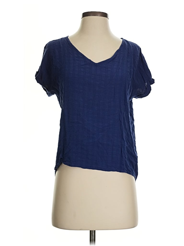 Pre-owned Staccato Short Sleeve Top Blue V-neck Tops
