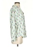 Ann Taylor Floral Green 3/4 Sleeve Blouse Size S - photo 4