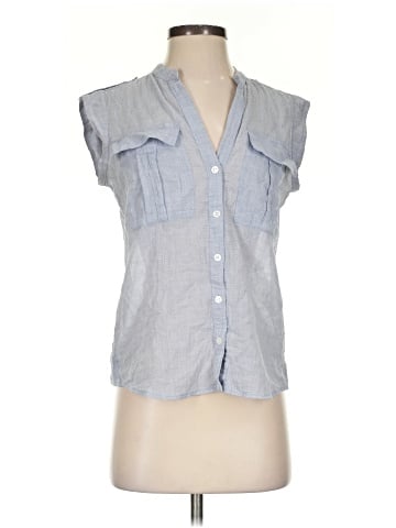 BCBGMAXAZRIA Sleeveless Button-Down Shirt (view 1)