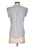 BCBGMAXAZRIA Gray Sleeveless Button-Down Shirt Size XXS - photo 2