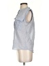 BCBGMAXAZRIA Gray Sleeveless Button-Down Shirt Size XXS - photo 5