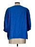 Worthington 100% Polyester Blue 3/4 Sleeve Blouse Size L - photo 2