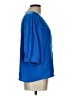 Worthington 100% Polyester Blue 3/4 Sleeve Blouse Size L - photo 4