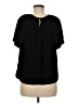 Old Navy 100% Rayon Black Short Sleeve Blouse Size M - photo 2