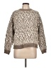 M&S Animal Print Brown Pullover Sweater Size L - photo 1