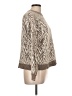 M&S Animal Print Brown Pullover Sweater Size L - photo 4