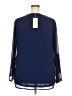 Bebonnie 100% Polyester Blue Long Sleeve Blouse Size 3X - photo 2