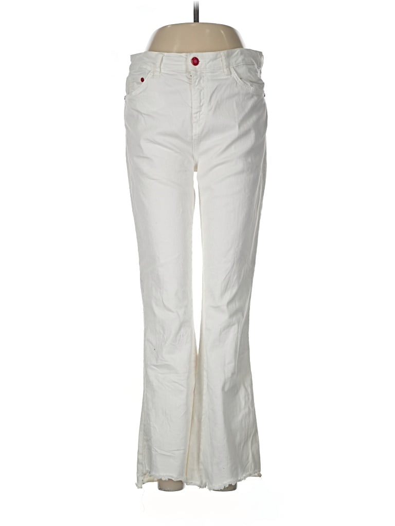 Pre-owned Nenette Jeans In White