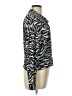 Zara TRF Animal Print Gray Long Sleeve Blouse Size L - photo 4