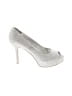 Nine West Metallic Silver Heels Size 6 1/2 - photo 1