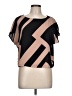 Assorted Brands 100% Polyester Black Short Sleeve Blouse Size L - photo 1