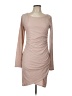 Leith Solid Tan Cocktail Dress Size L - photo 1