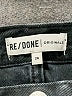 RE/DONE 100% Cotton Black Denim Skirt Size 24 waist - photo 3