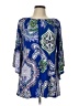 Unbranded Blue 3/4 Sleeve Blouse Size L - photo 1